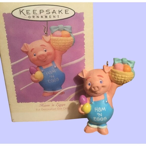 Hallmark  Ham & Eggs 1995 Easter Collection Keepsake Ornament - Picture 2 of 5